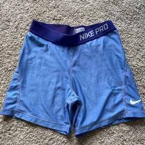 NIKE PRO spandex size youth XL blue
